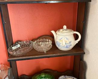 Fostoria Glass, Majolica and Delf Soup Tureen