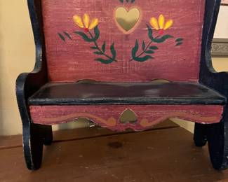 Hand Painted Mini Bench