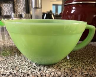 Jadeite Mixing Bowl with Spout