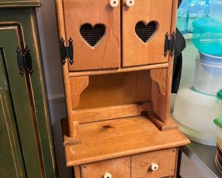 Vintage Rustic Kitchen/Dining Storage with Shelves