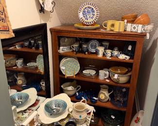 blue willow, custom furniture, bookcases 
