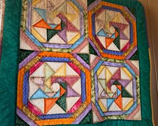 Quilted items and sewing machines