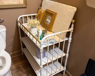 Iron vintage baby changing table