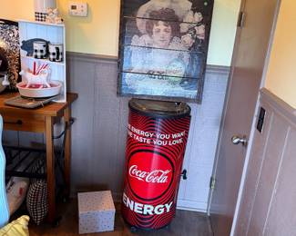 Cola cooler and art work