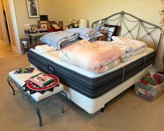 king bed, bed bench, comforter sets