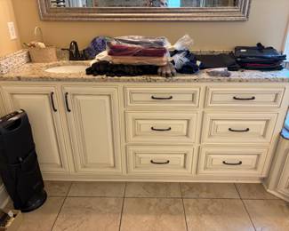 padded hangers, fan, gloves, misc.