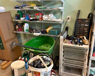 spreader, organizer, garage misc.