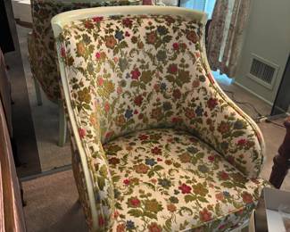 Vintage Brocade chair mint condition