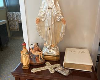 Vintage religious statues