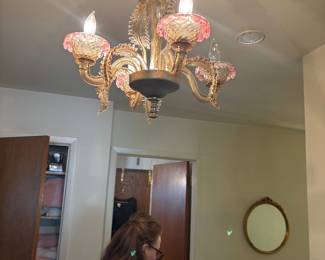 Murano Italy glass chandelier
