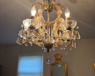 Vintage possible Schoenbeck crystal chandelier