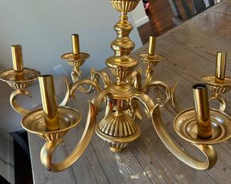 Vintage brass chandelier