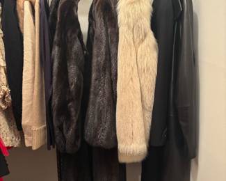 Mink fur coats
