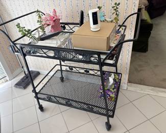 Antique Woodard serving cart (indoor kept)