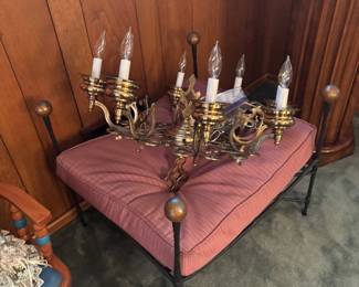 Vintage Solid brass chandelier