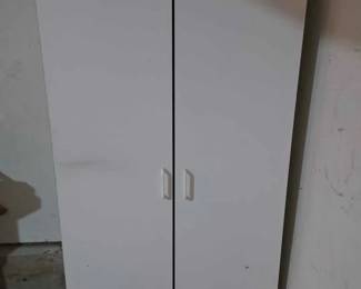 40  White TwoDoor Storage Cabinet