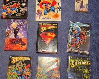 9  Superman Book and Sticker Book Collection
