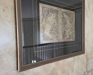 86  Kukjin Han Framed Art Deco Style Print