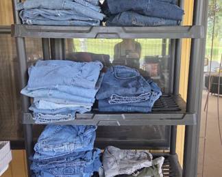 Various Brands of Men's Jeans