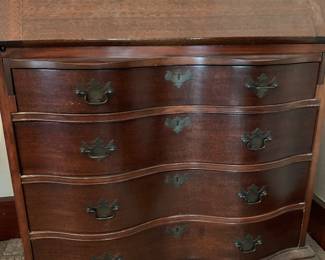 Mahogany desk with chair (not shown)