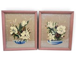 Framed Floral Artwork