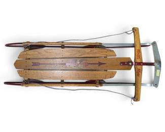 1960s Flexible Flyer No. 55J Wooden 55 Sled