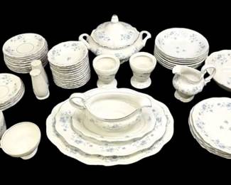 Rose Painted Porcelain Plates, Bowls, Cups, More