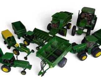 John Deere Tractors, Combine, Trailers More Different Sizes
