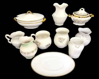 Porcelain Pitchers More Wellsville, Vitreous, Austria Hub