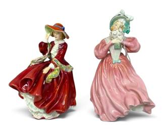Royal Doulton Porcelain Figurines Top o the Hill Marguerite