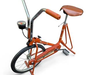 Vintage Orange Vitamaster Stationary Exercise Bike