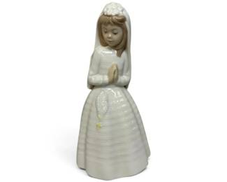 Praying Girl Porcelain Figure Nao