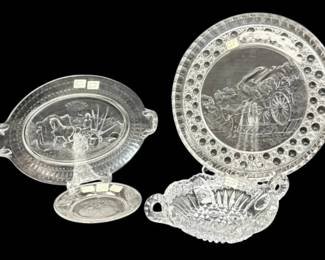 Cut Glass Plates And More