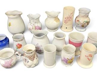 Glazed Painted Ceramic Vases
