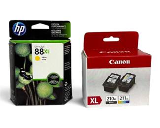 HP And Canon Printer Ink Cartridges, New Expired