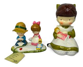 Joan Walsh Porcelain Child Figure Bank