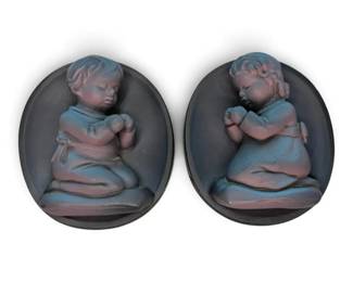 Praying Children Ceramic Art