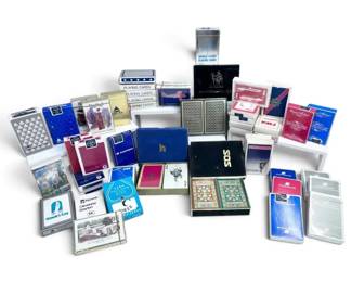 Multiple Vintage Decks Of Playing CardsDelta, TWA, Eastern, American Air, Playboy More