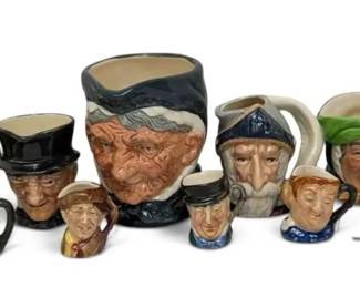 15 Royal Doylton Miniature Toby Jugs