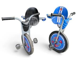 Pair Of Razor Riprider 360s Stock Modified