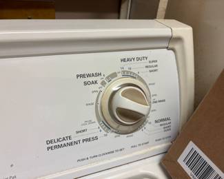 Washer controls