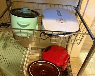 Items on silver cart