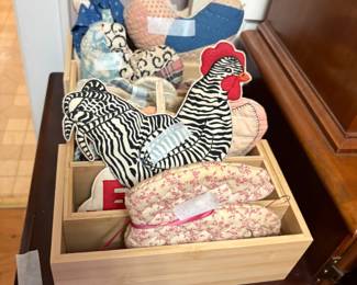 Hand made items in dining room