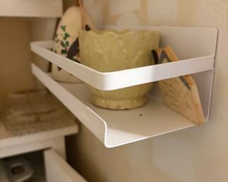 Attachment to refrigerator with yellow flower pot & miscellaneous