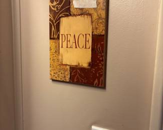 Peace picture in living room