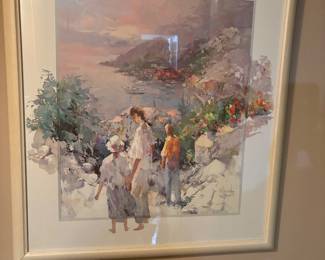 Framed art print - signed
