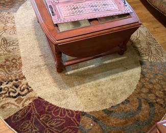 Table and run in living room