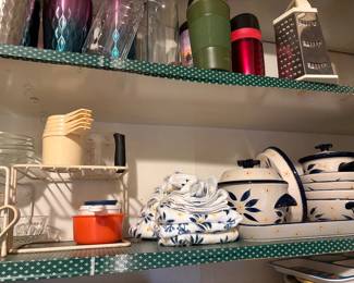 Measuring cups, etc on left