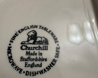 Logo on back of dishes