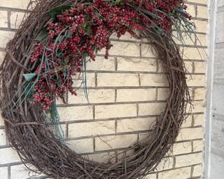 Wreath at door